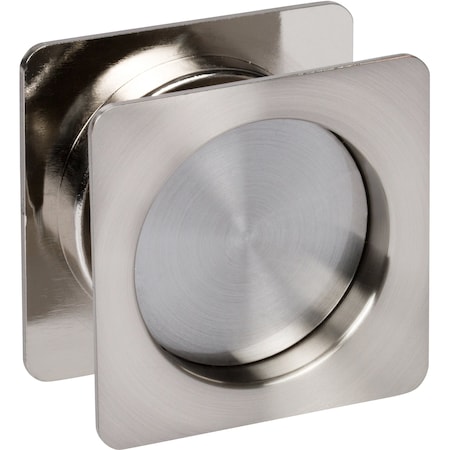 Delaney Hardware Contemporary Square Satin Nickel Hall, Closet Sliding Passage Pocket Door Lock 370209